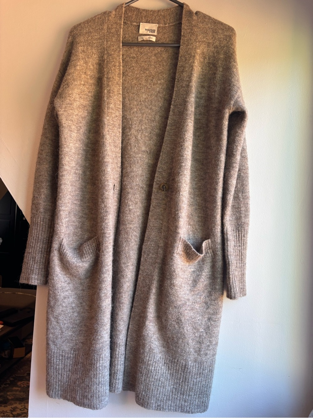 Wilfred Long Wool Alpaca Blend Cardigan XS